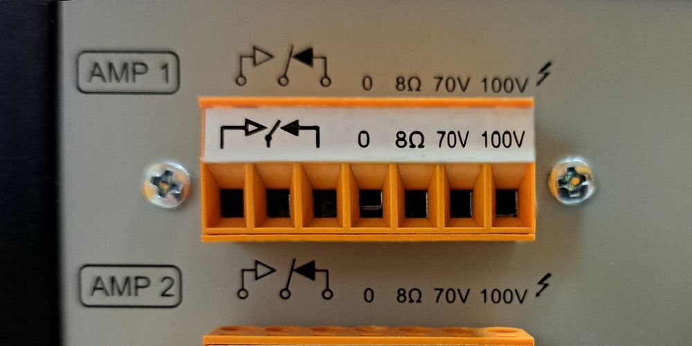 Secció de cable de la línia de 100 V
